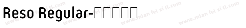 Reso Regular字体转换